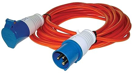 Branded Cable 230V 10M Caravan Site Extension Lead for caravan , Motor homes and Tents touring