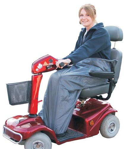 Kozee Komforts Scooter Leg Wrap - Waterproof Leg Cover for Wheelchair and Mobility Scooter Users with Extended Wings and Concealed Security Pocket - Maroon