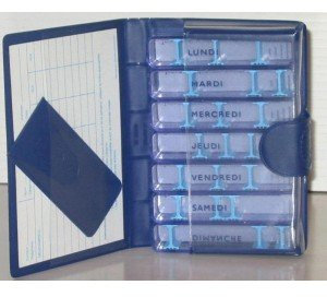 Magnien Medidose Classic Weekly Pills - Assortiment de couleur (Rouge/Bleu/Gris)