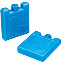 KitchenCraft Freezer Blocks, Blue, Set of 2 Small Ice Packs for Lunch Boxes
