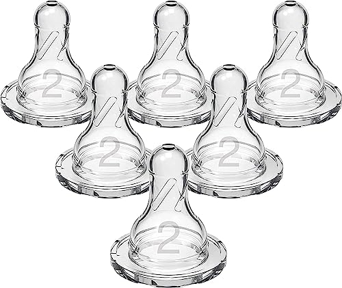 Dr. Brown's Natural Flow Level 2 Standard Nipple - 6 Count by Dr. Brown's