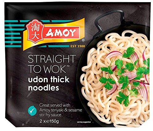 Amoy Dritto Al Wok Noodles Udon Spessore (2 Per Confezione - 300g) (Confezione da 6)