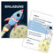 emufarm 10 Einladungskarten für Jungs zum Kindergeburtstag RAUMSCHIFF Spaceshuttle, Rakete, Kindergeburtstag Rakete