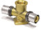 Pipetec Pressfitting Wandwinkel 20x2 mm 1/2 Zoll IG 165° Wandscheibe doppelt TH Kontur Verbundrohr, DVGW, TH-Profil