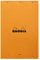 Rhodia 19000C - Notizblock (geheftet, mikroperforiert, DIN A4+, blanko, 80 g, 21 x 31,8 cm, 80 Blatt) 1 Stück, orange