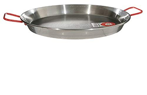 LA IDEAL - Paellera valenciana para 3 personas, 28 cm, Gris