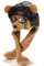 Plush Hat Pilot Bear with Scarf, unisize (Mütze/Hut)