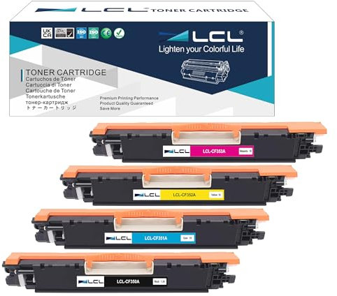 LCL Remanufactured Toner Toner 130A CF350A CF351A CF352A CF353A (KCMY) kompatibel für HP Color Laserjet Pro MFP M176 M176FN M177 M177FW M176n