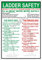 A4-Posterschild, Leiter-Sicherheitsanweisung, A4-Format