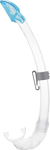 Cressi Mexico Tuba Mixte Adulte, Transparent/Aquamarine, OSFA