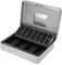 HMF 4215-09 Geldkassette abschließbar mit Münzzählbrett | 30,5 x 24 x 8,5 cm | Silber