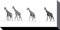 1art1 Giraffen Poster The Giraffes, Mario Moreno Bilder Leinwand-Bild Auf Keilrahmen | XXL-Wandbild Poster Kunstdruck Als Leinwandbild 100x50 cm