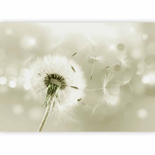 murando - Vlies Fototapete Pusteblumen 300x210cm Foto Tapete Wohnzimmer Vliestapete XXL Motivtapeten Bildtapete 3d Effekt Wand Dekoration - Pusteblume Blumen Natur bokeh Blitz grün b-C-0072-a-d