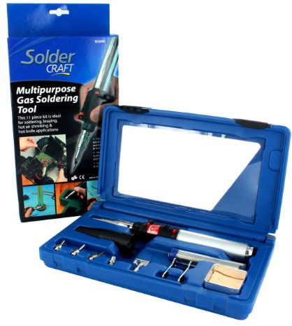 Soldercraft Multi-Purpose Gas Soldering Tool Set,Black/Grey