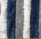 Brunner Chenille Flauschvorhang 56 X 175 Dunkelblau/weiß/grau, 501/043