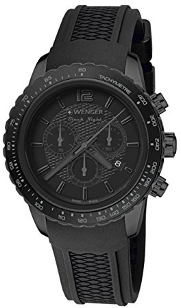 Wenger Unisex Analog Quarz Uhr mit Silikon Armband 01.0853.111