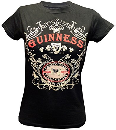 Guinness Damen Blk Guin Butterfly T T-Shirt