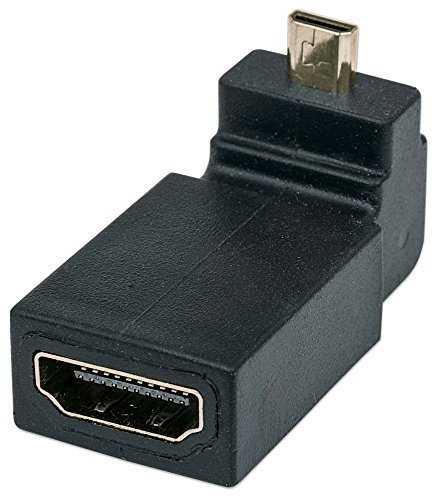 Manhattan – Adattatore HDMI angolare a Femmina a Micro HDMI Maschio ad Angolo retto Verso l' Alto