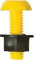 Number Plate Bolts & Nuts Yellow PACK OF 100