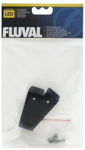 Fluval Aufhängeclip Universalhalterung für Fluval LED Beleuchtung Fresh und Plant 1.0 und 2.0, Marine und Reef 1.0 und 2.0, 2 Stück