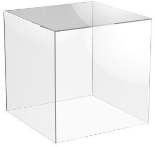 Acrylic Cube Display (300mm x 300mm x 300mm) 5 Sided Box