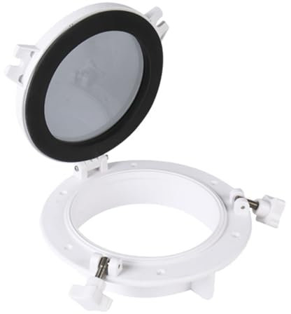 Seaflo Boat Circle Round Porthole Window With White ABS Plastic Trim Port Hole