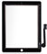Schwarz Ersatz Digitizer Touch Screen Front Glas Display für Apple iPad 3 + Gratis Werkzeug