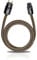 Oehlbach XXL Powercord - High End Stromkabel - HPOCC Netzkabel mit 4mm² Innenleiterquerschnitt & 2-Fach Schirmung, VDE geprüft - Steckertyp C15 (Schuko) auf CEE7/7-1,5m sepiabraun