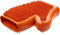HUNTER Wellness Handschuh für Hunde, aus vollgummi, orange