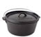 ToCi 10.7L Four Néerlandais, Cocotte en Fonte Pré-assaisonné avec Couvercle, Faitout pour l'Exterieur, Marmite Résistante au Four, Chaudron Magique en Fonte de Camping et Barbecue, Lève-couvercle