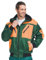 securesse Pilotenjacke 4 in 1-Funktion forstgrün/orange Größe 3XL