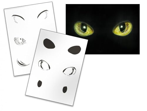 UMR-Design AS-146 cat eyes Airbrushschablone Step by Step Grösse M