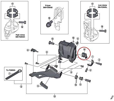 Shimano Spares FD-M9070 Plug cover