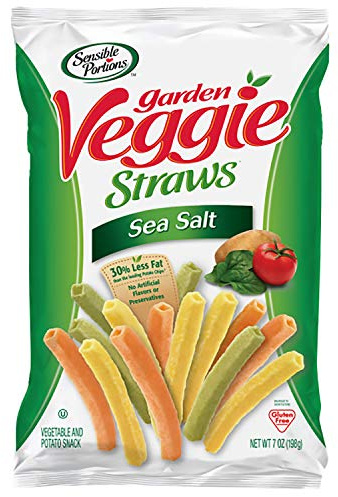 Sensible Portions Garden Veggie Straws, Sea Salt, 7 oz.