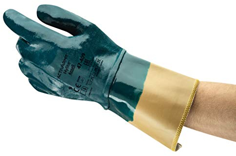 Ansell ActivArmr 47-409 Guantes de Trabajo Multiusos, Protección Mecánica, Azul, Talla XL (12 Pares)