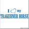 cartattoo4you® AI-01987 | I Love (als Herz) My TRAKEHNER Horse | Autoaufkleber Aufkleber Farbe hellblau, glänzend 20 x 7 cm Waschstrassenfest Motiv Copyright by dh-Folien