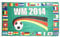 Flaggenfritze® Flagge Fußball WM 2014 32 Länder - 90 x 150 cm
