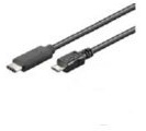 Microconnect USB C/Micro USB B, 1 m 1 m USB C Micro-B schwarz