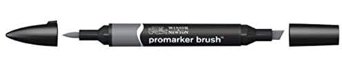Winsor & Newton 0204158 - Penarello a Doppia Punta, Grigio (Cool Grey 4), Singolo, 1 Pezzo