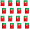 Bandera portugesa de 33ft, 10m de bandera internacional, tamaño grande, 20x30cm, banderines para deportes de fútbol todo el clima alrededor del mundo banderas de euro. BANDERAS PORTUGAL