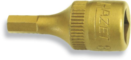 HAZET 8501-3 Hexagon Profile Screwdriver Socket - CVD-Tin Coated