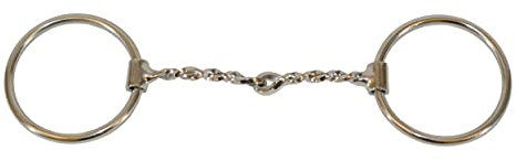 Western SS Twisted Draht Trense O-Ring Bit
