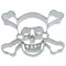 Ausstechform,Totenkopf, Edelstahl, ca. 6cm