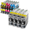 ESMONLINE 10 komp. Druckerpatronen ersetzt Brother LC-123 MFC J245 J870DW J4410DW J4510DW J4610DW J470DW J4710DW J650DW J6520DW J6720DW J6920DW DCP J132W J152W J4110DW J552DW J752DW LC123