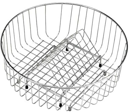 Teka Cesta 370.145 - Escurreplatos de Acero Inoxidable de Ø37cm, Formato Redondo, Encaja a la Perfección con tu Fregadero Teka, Material Duradero, Color Acero inoxidable