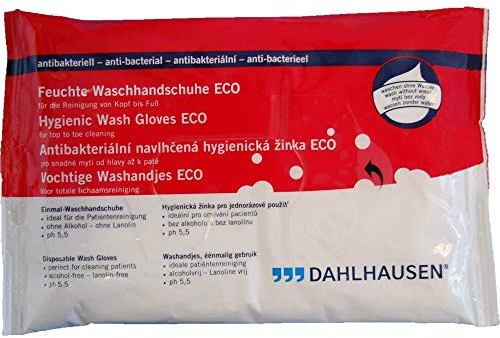 WASCHHANDSCHUHE Einmal ECO feucht antibakteriell 8 St