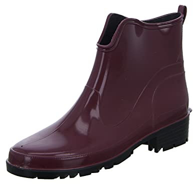 Bockstiegel Elke Gummistiefel in Übergrößen Bordeaux 10019_8 weinrot/schwarz große Damenschuhe, Größe:36