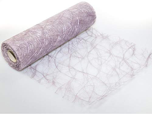 Sizoweb Tischläufer in unterschiedlichen Farben, 30 cm breit, 5 oder 20 m lang 20 m lila-pastell 5330