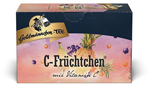 Goldmännchen Tee C-Früchtchen, Früchtetee, 20 einzeln versiegelte Teebeutel