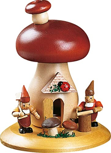 Räuchermann Erzgebirge Richard Glässer Seiffen Rauchmann Räucherpilz Zwerge, 26304